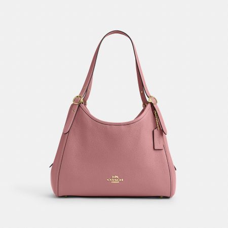 Coach Erin Shoulder Bag Brass/Peony - Ready Stock Malaysia