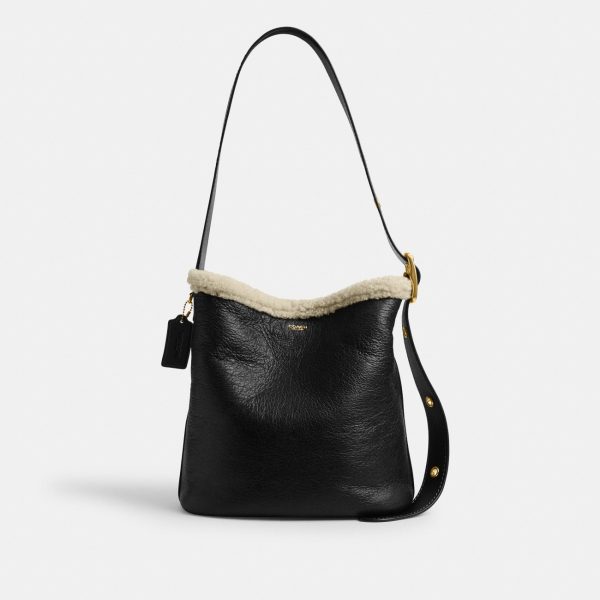 Coach Bleecker Bucket Bag In Shearling Preorder