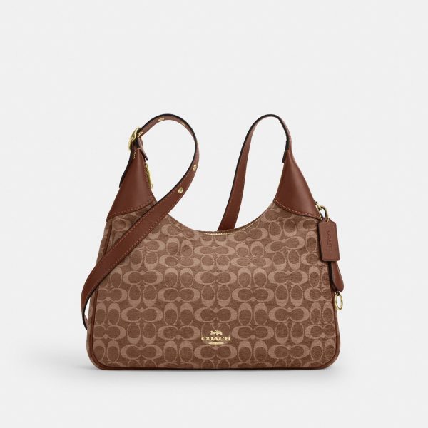 Coach Ella Shoulder Bag In Signature Chenille Preorder