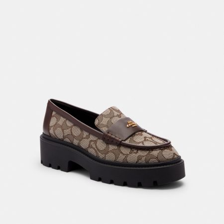 Coach Lucy Loafer In Signature Jacquard Preorder