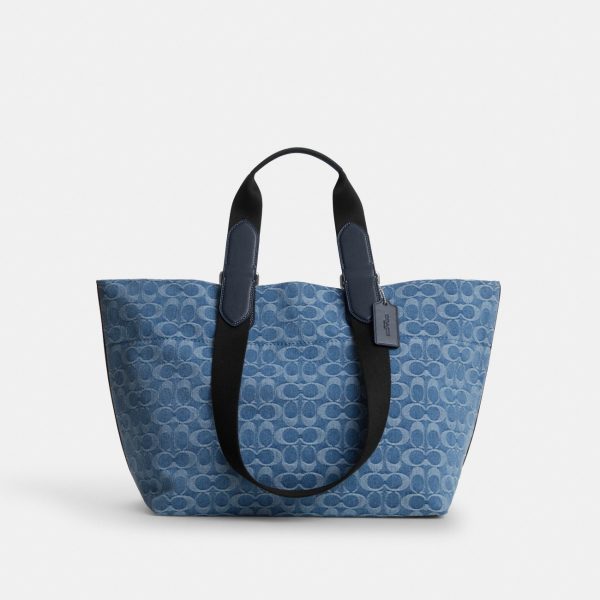 Coach Small Tour Tote Bag In Signature Denim Preorder