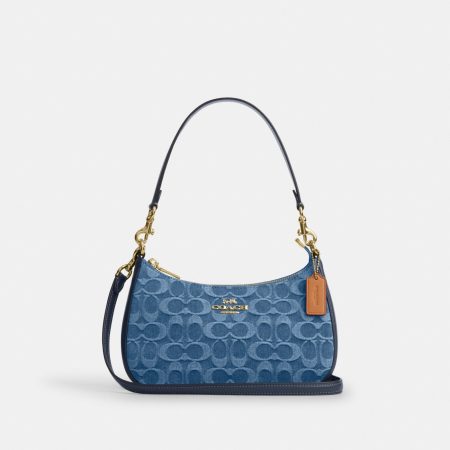 Coach Teri Shoulder Bag In Signature Denim Preorder