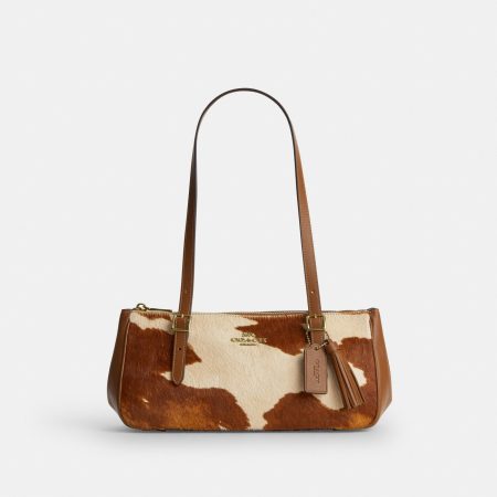 Coach Asher Shoulder Bag In Haircalf With Cow Print Preorder