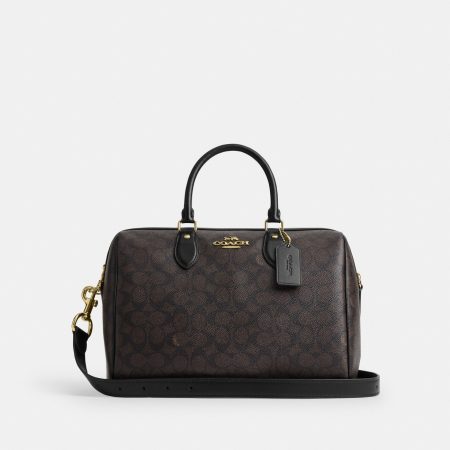 Coach Rowan Large Satchel Bag In Signature Canvas Preorder