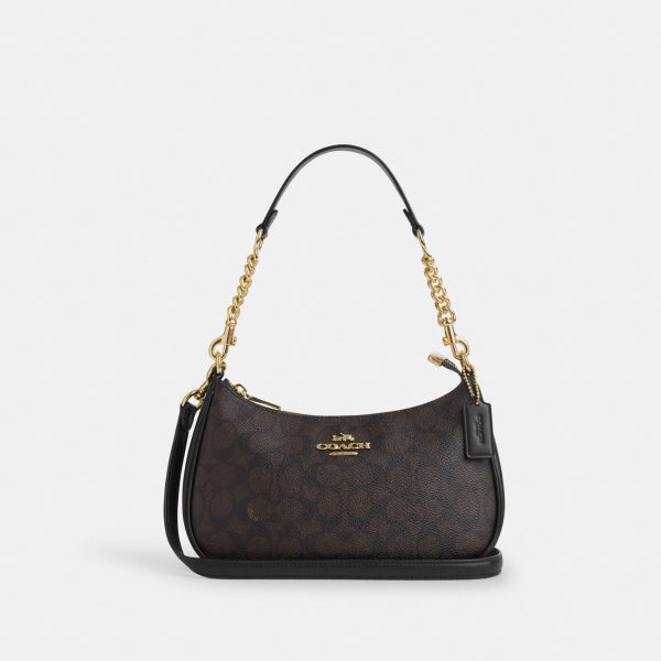 Coach Teri Shoulder Bag In Signature Canvas Preorder