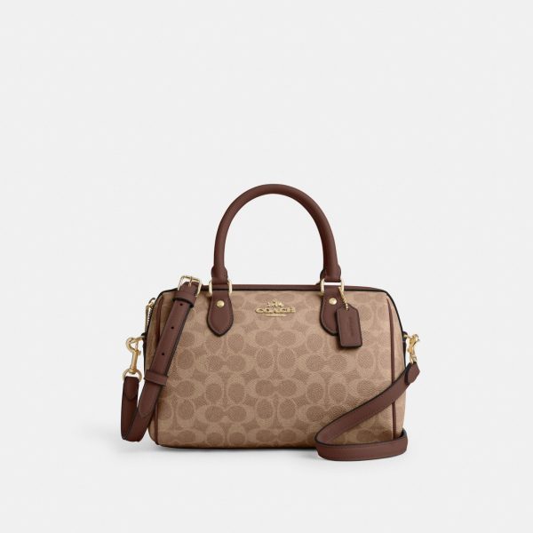 Coach Rowan Satchel Bag In Signature Canvas Preorder