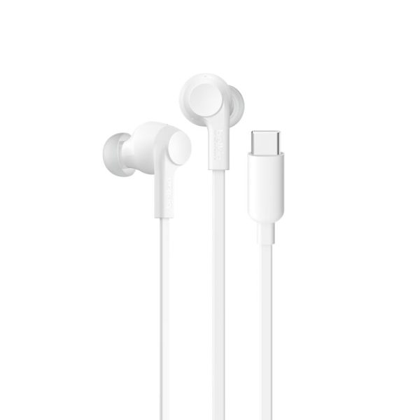 Belkin SoundForm ANC Wired Earbuds USB-C White - Preorder