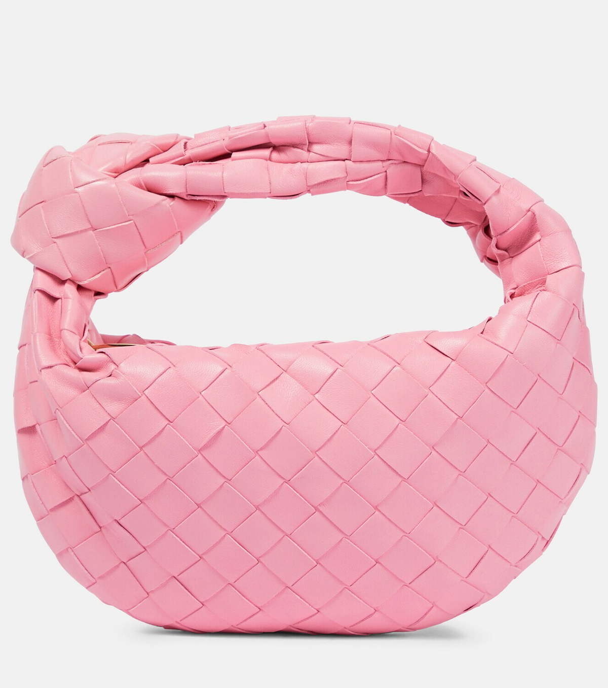 Bottega Veneta Jodie bag pink sunrise intrecciato woven leather 2024