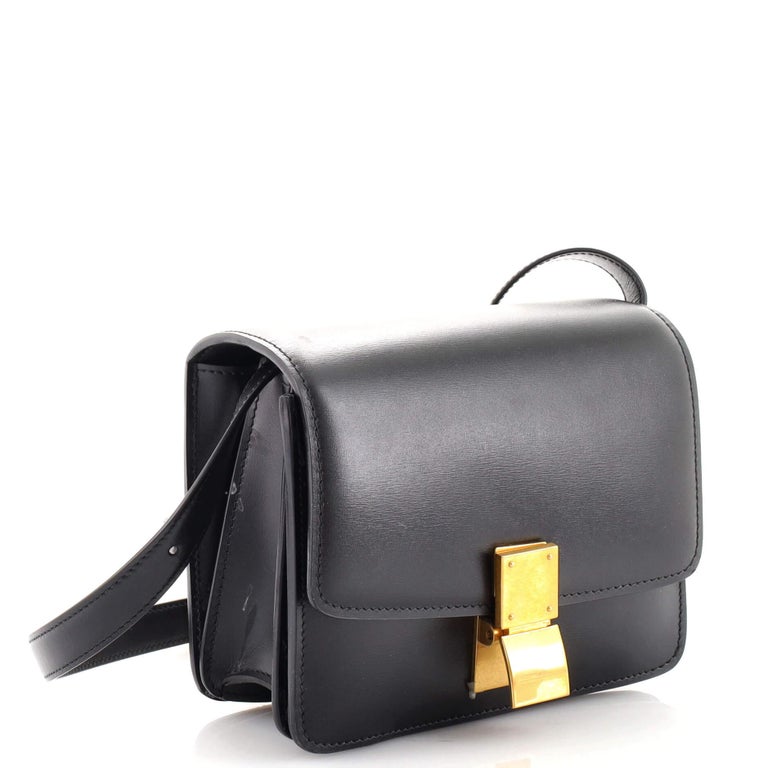 Celine Box Bag small black smooth calfskin 2026