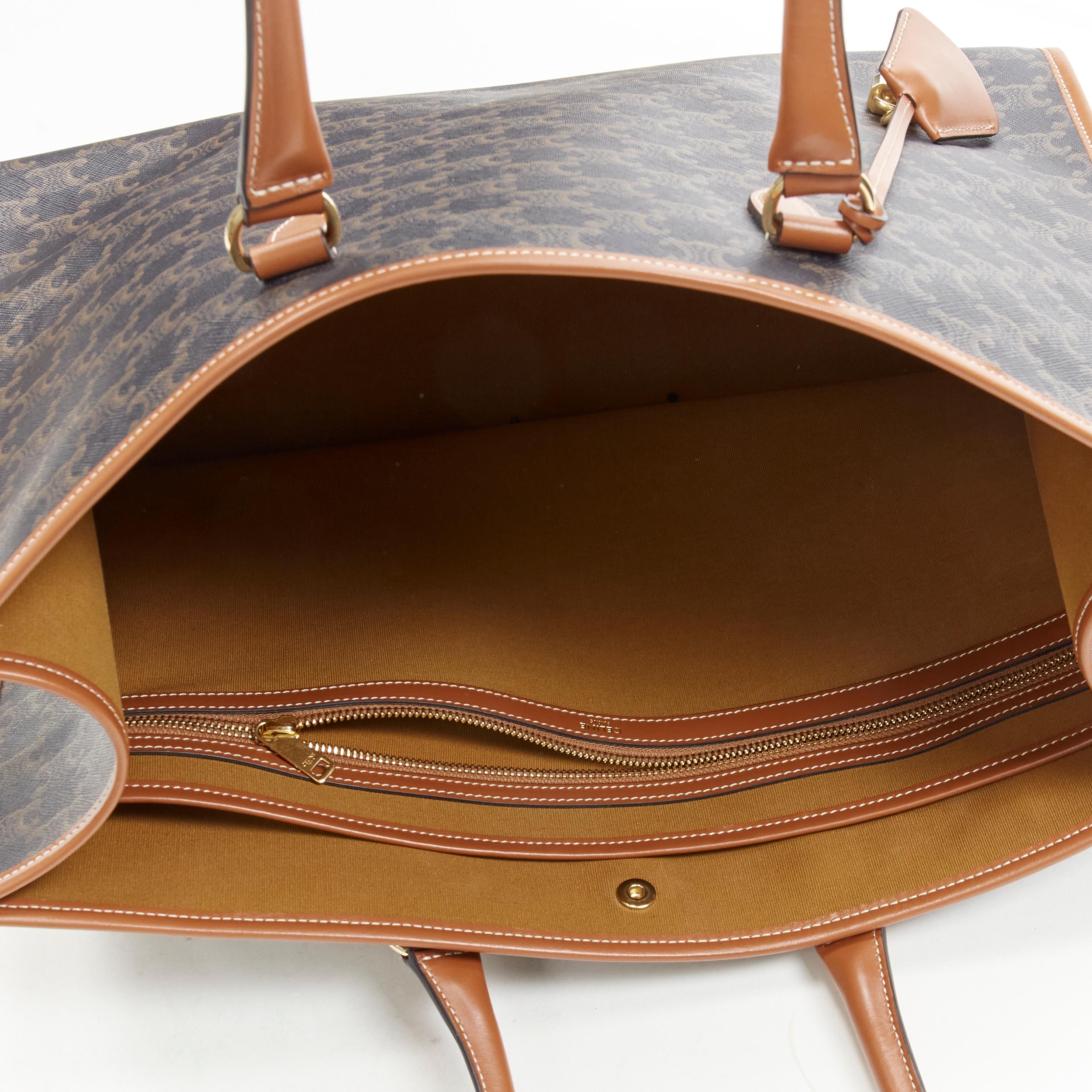 Celine Horizontal Cabas tote tan Triomphe canvas beige 2024