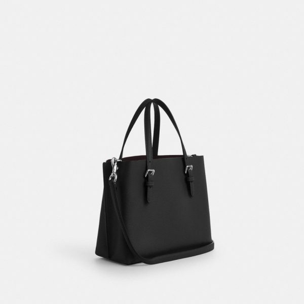 Coach Mollie Tote Bag 25 Silver/Black CV966 official detail