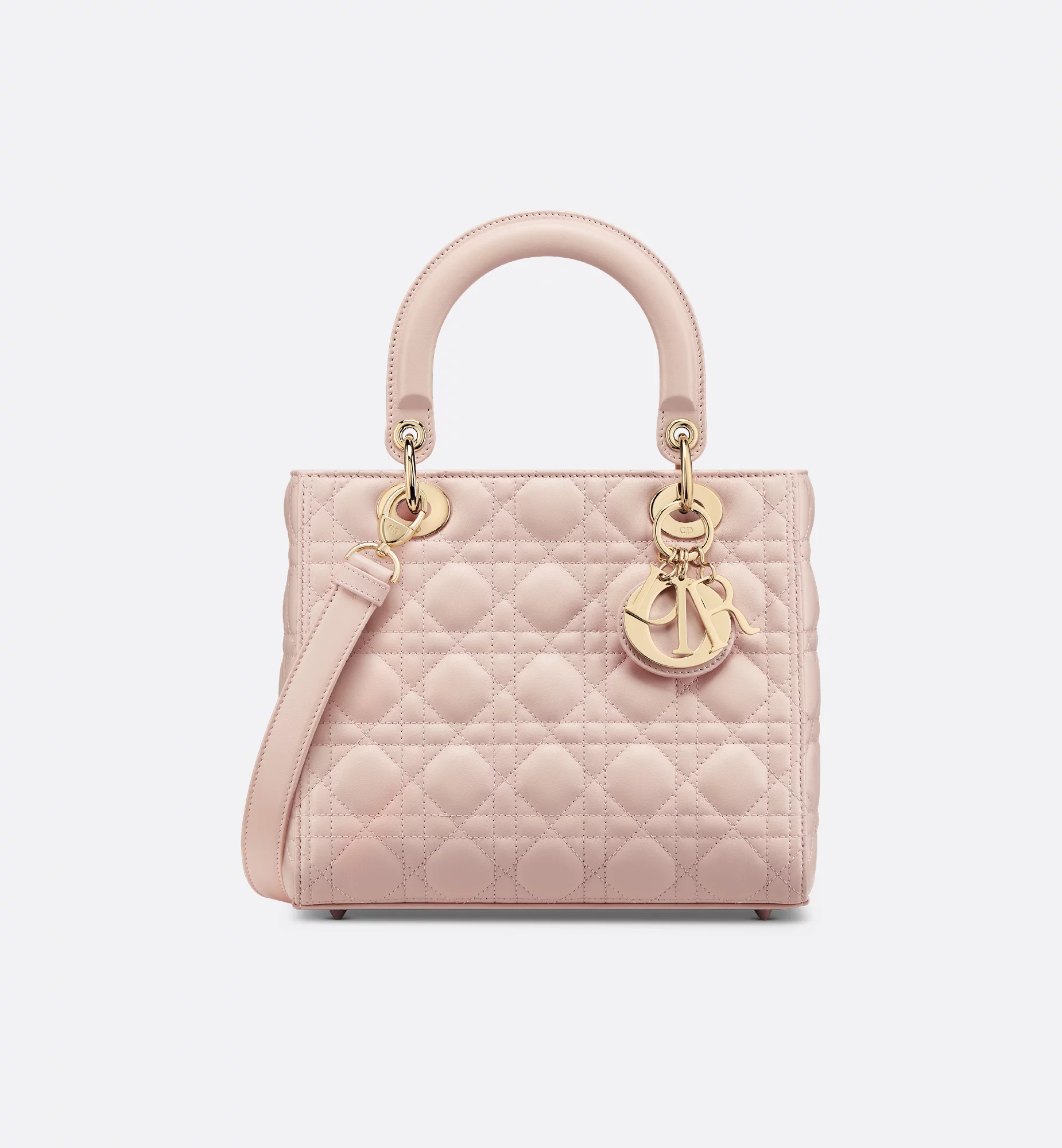 Dior Lady Dior medium powder pink cannage lambskin 2024