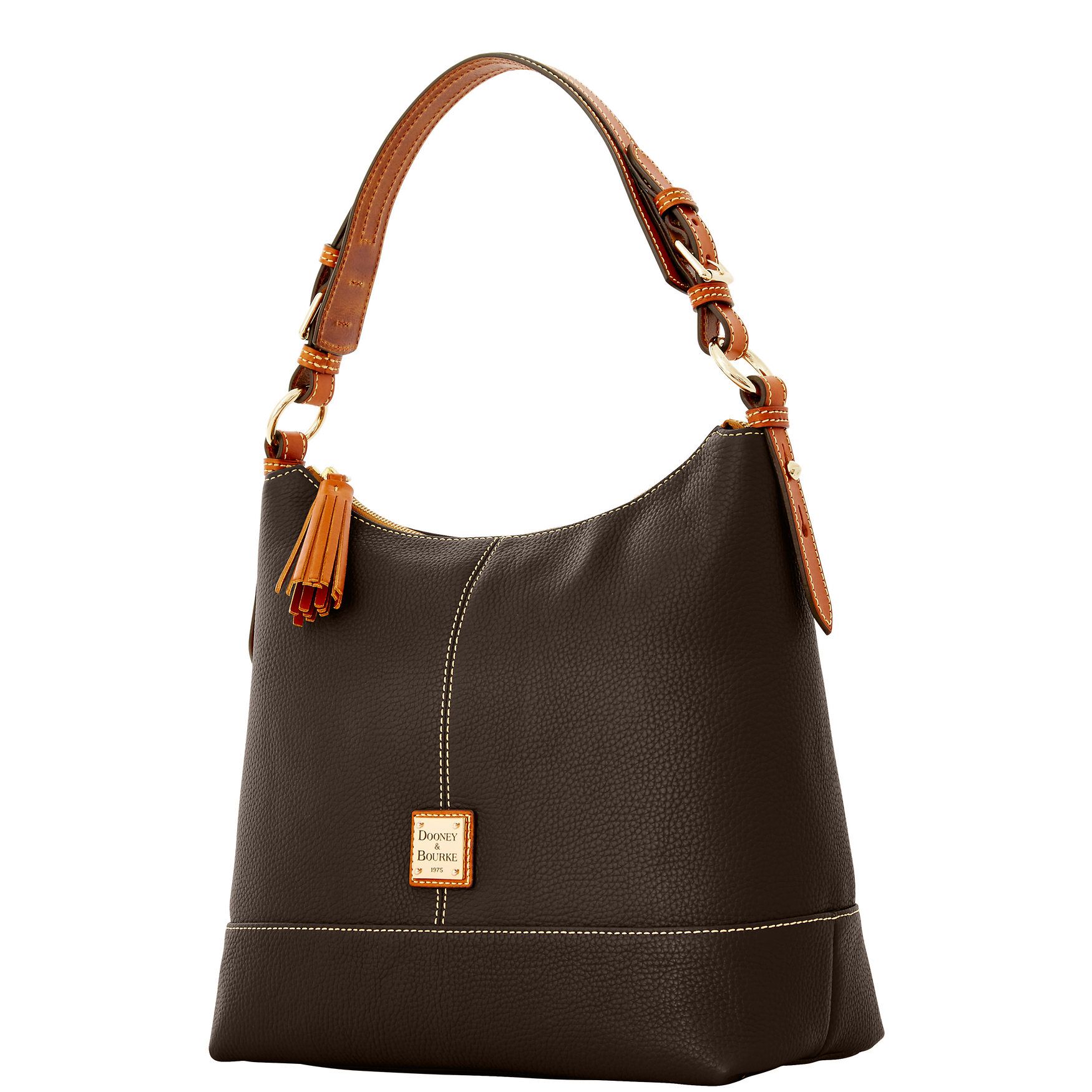 Dooney Bourke Crescent Bag leather shoulder bag natural tan 2026