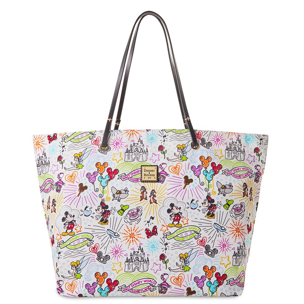 Dooney Bourke Disney Sketch Tote Bag nylon character artwork 2026
