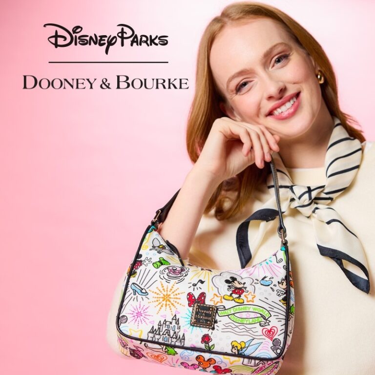 Dooney Bourke Disney Sketch Tote white nylon Mickey print 2026