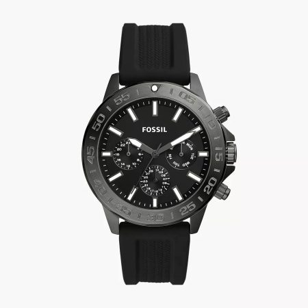 Fossil Bannon Multifunction Black Silicone Watch BQ2711