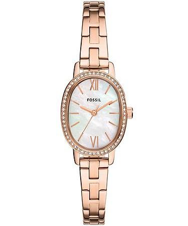 Fossil Penny Three-Hand Rose Gold-Tone Stainless Steel Watch BQ3977