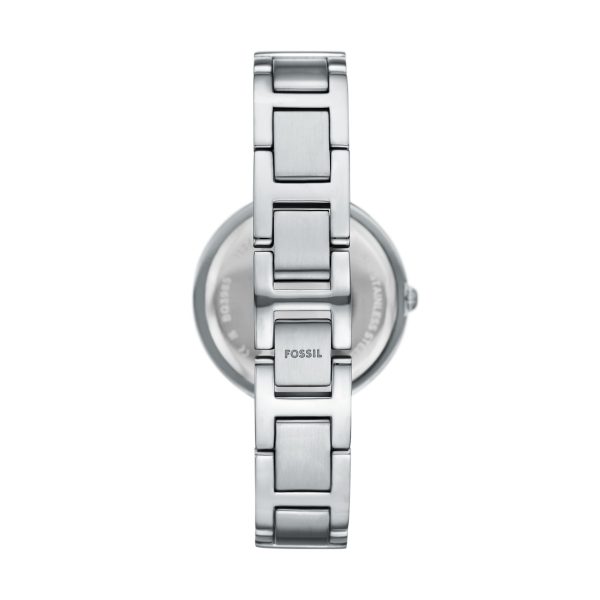 Fossil Karli Three-Hand Silver-Tone Watch official angle view