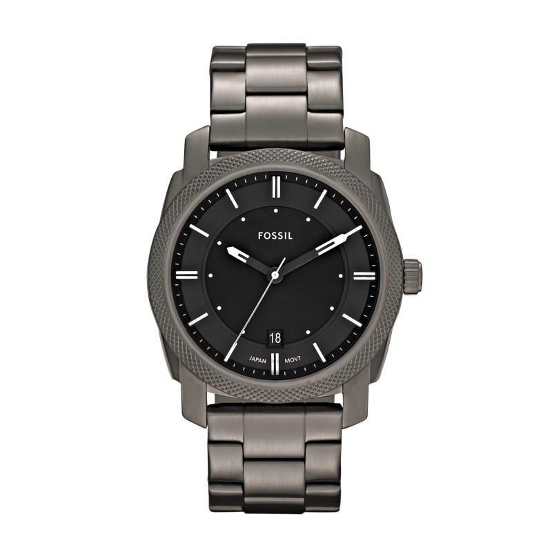 Fossil Garrett Chronograph 48mm stainless steel case smoke dial men