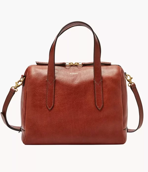 Fossil Sydney Satchel Medium Brown - Preorder
