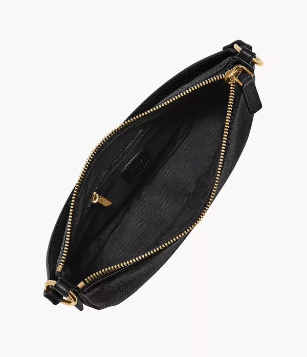 Fossil Jolie Leather Small Crossbody Black - Preorder
