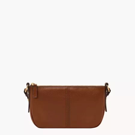 Fossil Jolie Leather Small Crossbody Medium Brown - Preorder