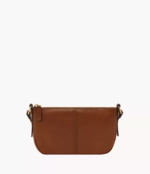 Fossil Jolie Leather Small Crossbody Medium Brown - Preorder