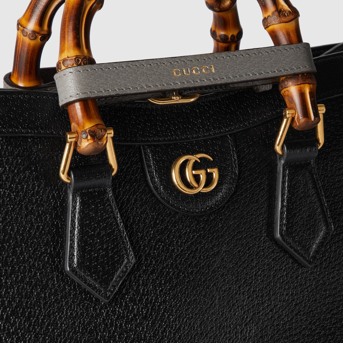 Gucci Diana Small Tote black GG Supreme canvas bamboo handles 2024