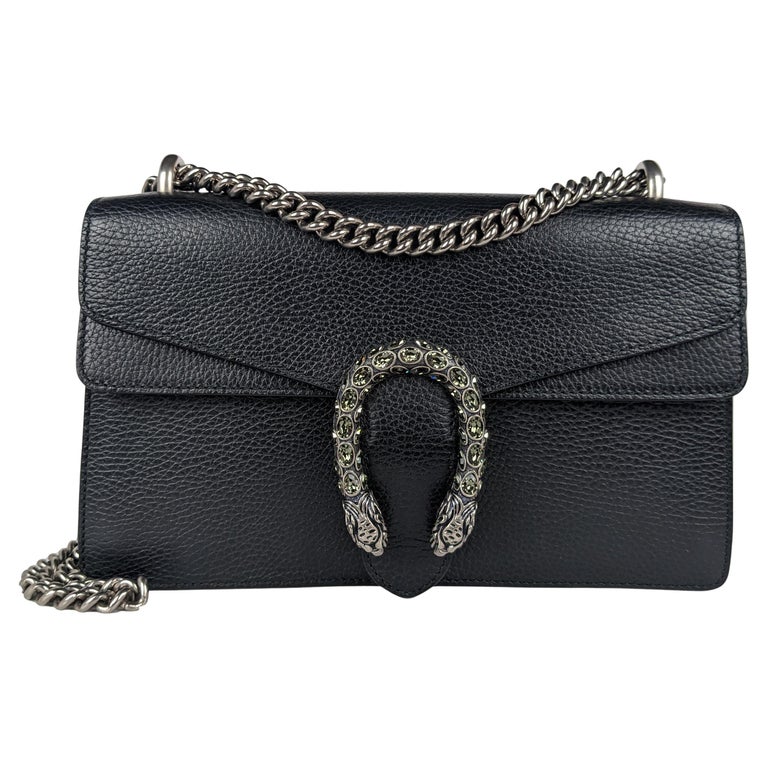 Gucci Dionysus mini shoulder bag black GG Supreme canvas leather trim 2024