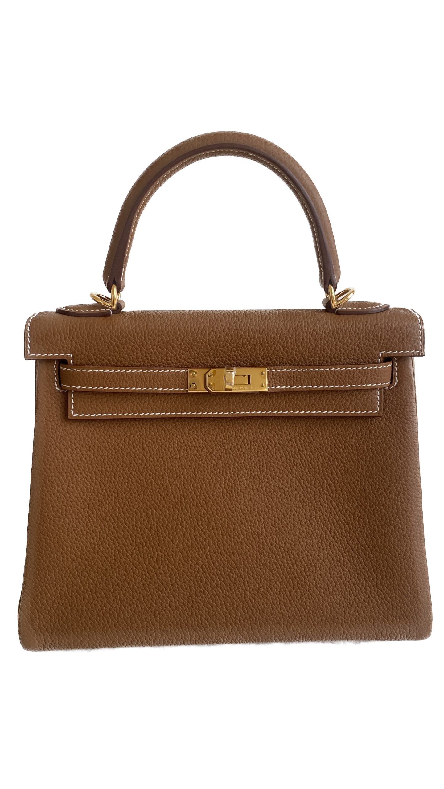 Hermes Kelly 25 gold togo leather gold hardware sellier 2024