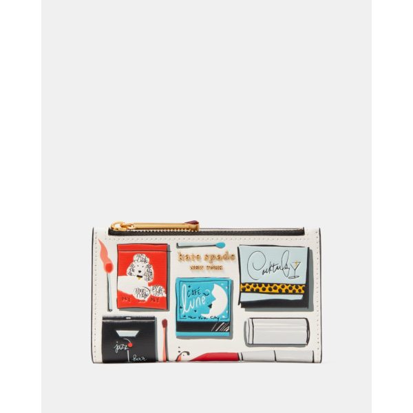 Kate Spade Morgan Matchbox Embossed Small Slim Bifold Wallet