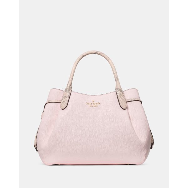 Kate Spade Dumpling Pebble and Snake Embossed Large Satchel Bag