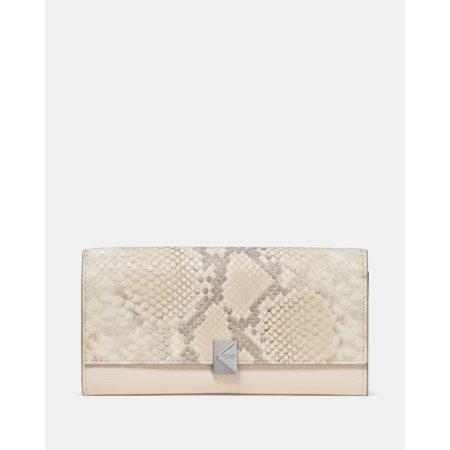 Kate Spade Deco Snake Embossed Large Flap Wallet