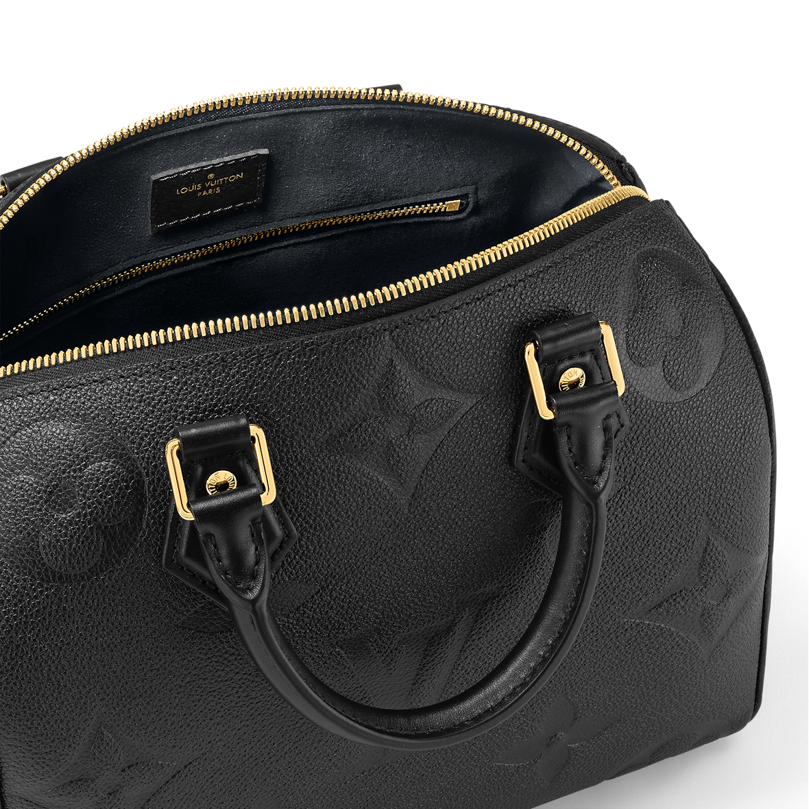Louis Vuitton Speedy Bandouliere 25 Empreinte leather noir black 2024