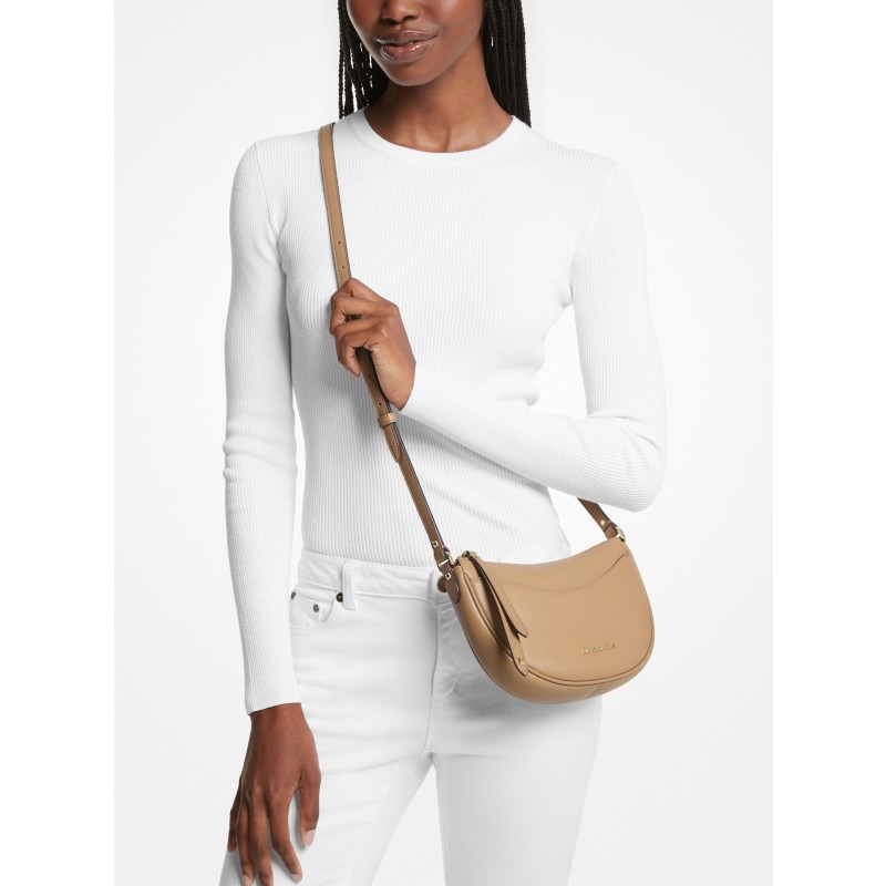 Michael Kors Emmy small crossbody bag nude beige leather 2024
