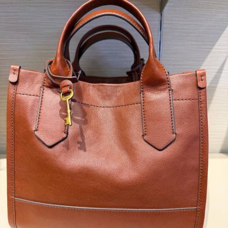 Fossil Kyler Satchel Medium Brown - Preorder
