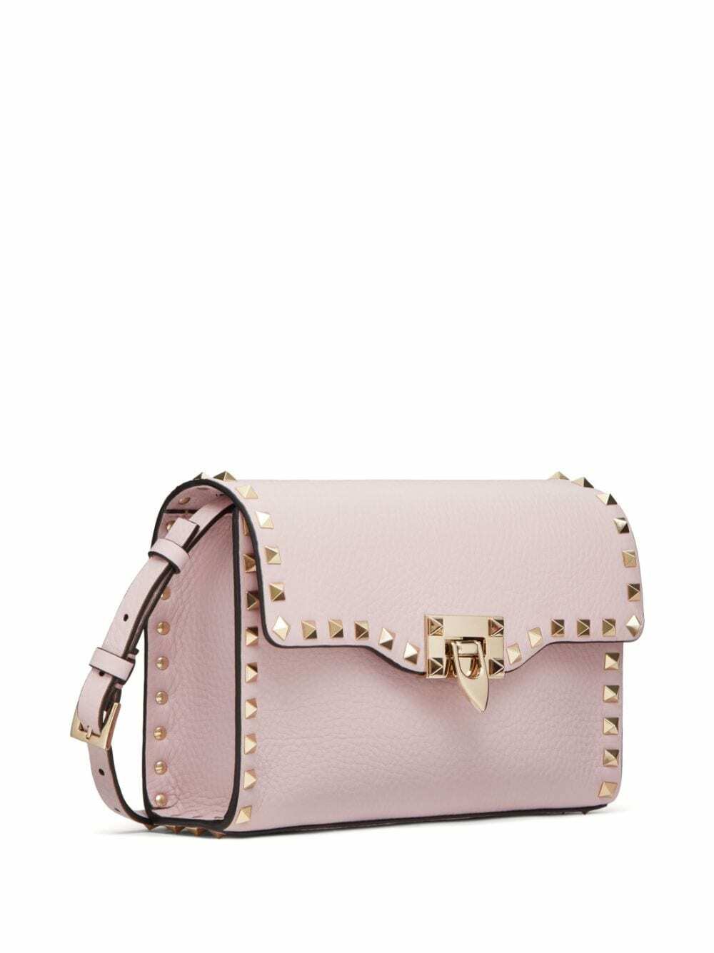 Valentino Garavani Rockstud small shoulder bag nude pink smooth leather 2024
