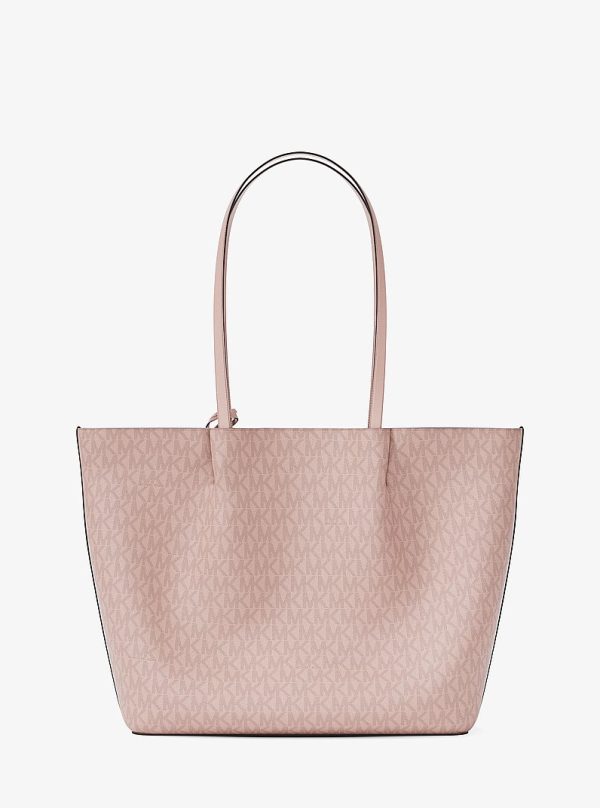 Michael Kors Carson Large Signature Logo Tote Bag Powder Blush - Preorder