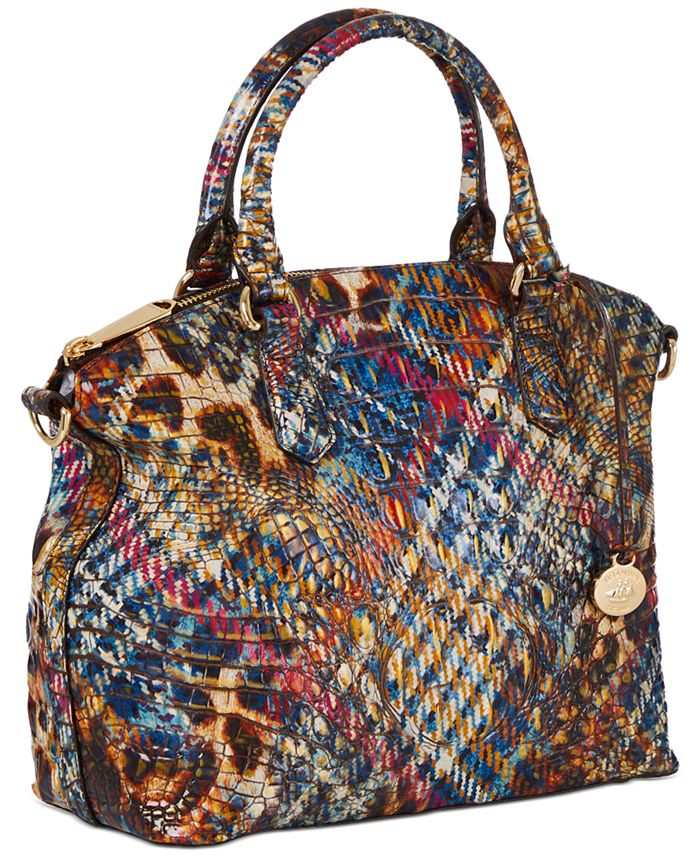 Brahmin Duxbury satchel Extravaganza Melbourne multicolor croc-embossed leather 2026