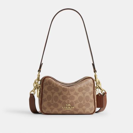 Coach Mini Carey Crossbody Bag In Signature Canvas - Preorder