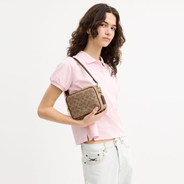 Coach Mini Carey Crossbody Bag In Signature Canvas - Preorder
