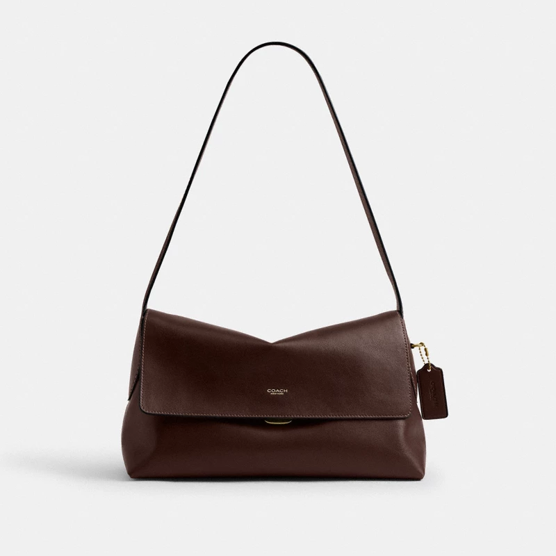 Coach Fiona Zip Tote black pebbled leather 2024
