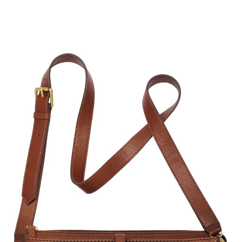 Fossil crossbody bag taupe grey soft 2026