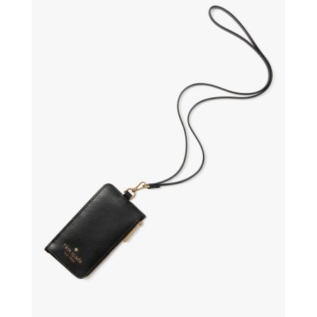 Kate Spade Madison Card Case Lanyard Black - Preorder