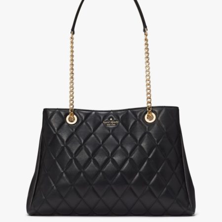 Kate Spade Carey Quilted Tote Black - Ready Stock Malaysia