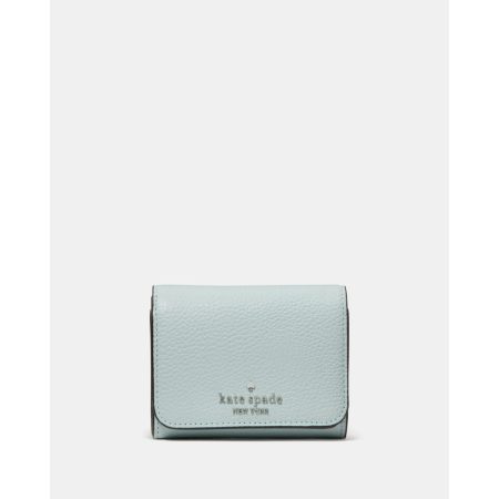 Kate Spade Small L-zip Flap Wallet Lake Mist - Preorder