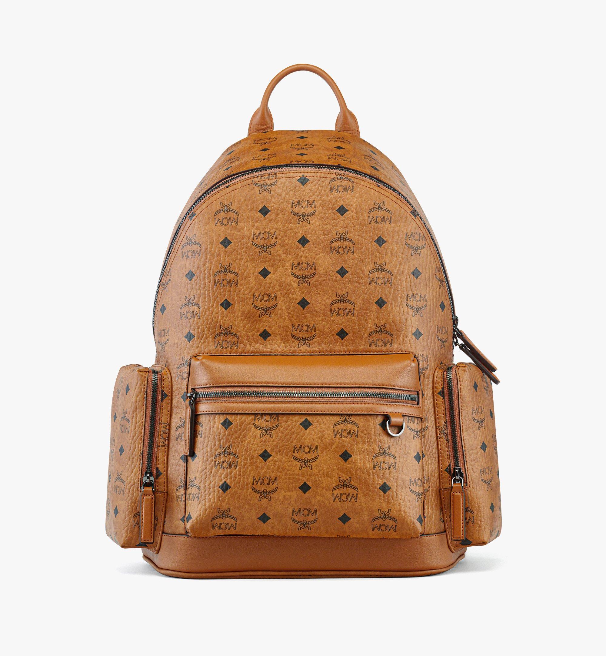MCM Borse A Mano Uomo mens structured leather handbag cognac brown 2026