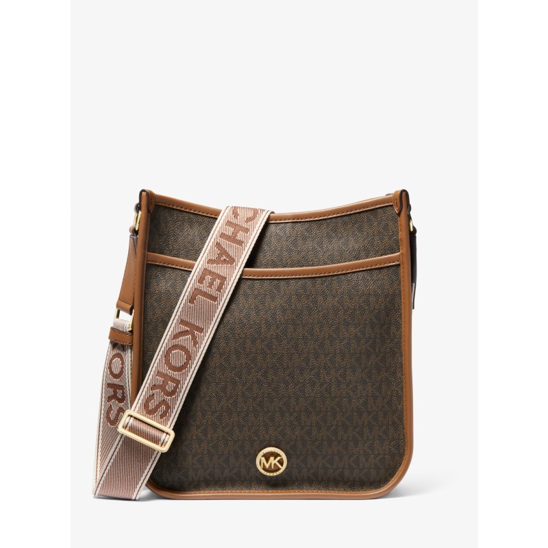 Michael Kors Travel Large Signature Logo Messenger Bag brown monogram 2026