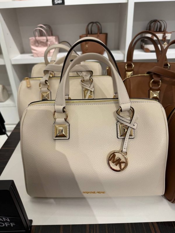 Michael Kors Grayson Medium Pebbled Leather Duffel Satchel - Preorder