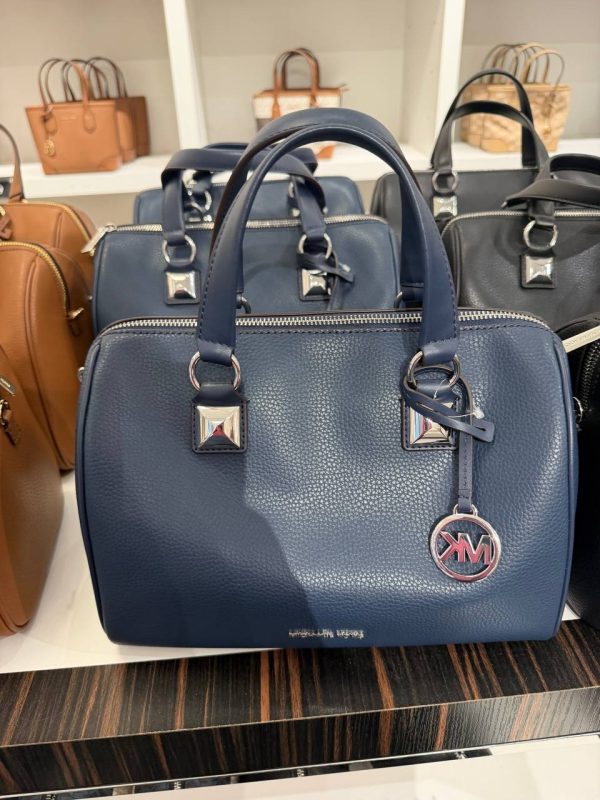 Michael Kors Grayson Medium Pebbled Leather Duffel Satchel - Preorder
